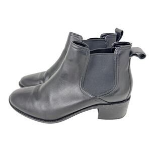 Cole Haan Corinne Chelsea Bootie Boots‎ Leather W14120 Black Womens Size 8.5B